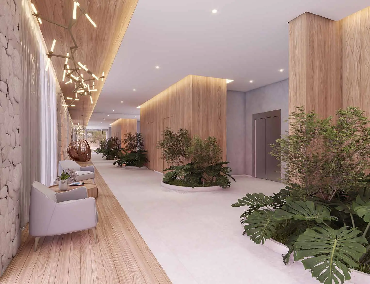 Perspectiva do lobby