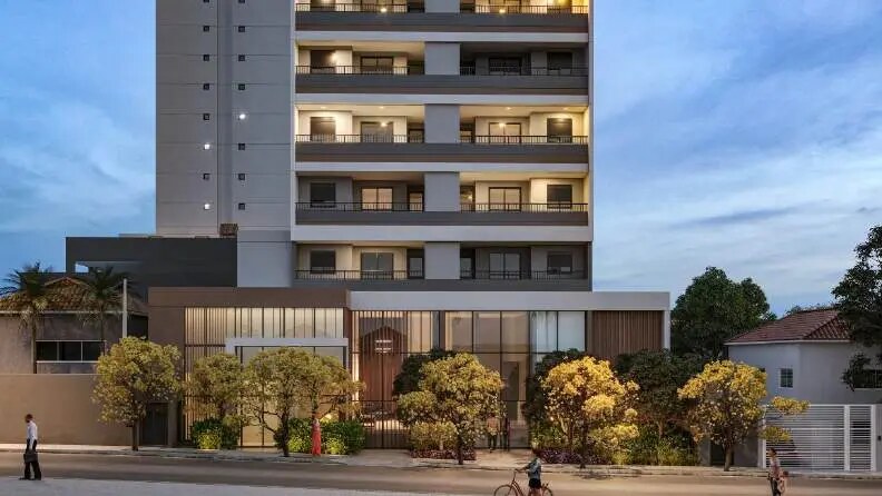 Fachada do Peak Vila Olímpia, lançamento residencial em frente ao Insper